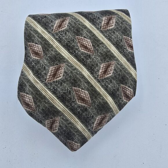 Haggar Other - Mens Necktie Haggar clothing co. Tan  and Brown, Size Is 56in x 4in Vintage